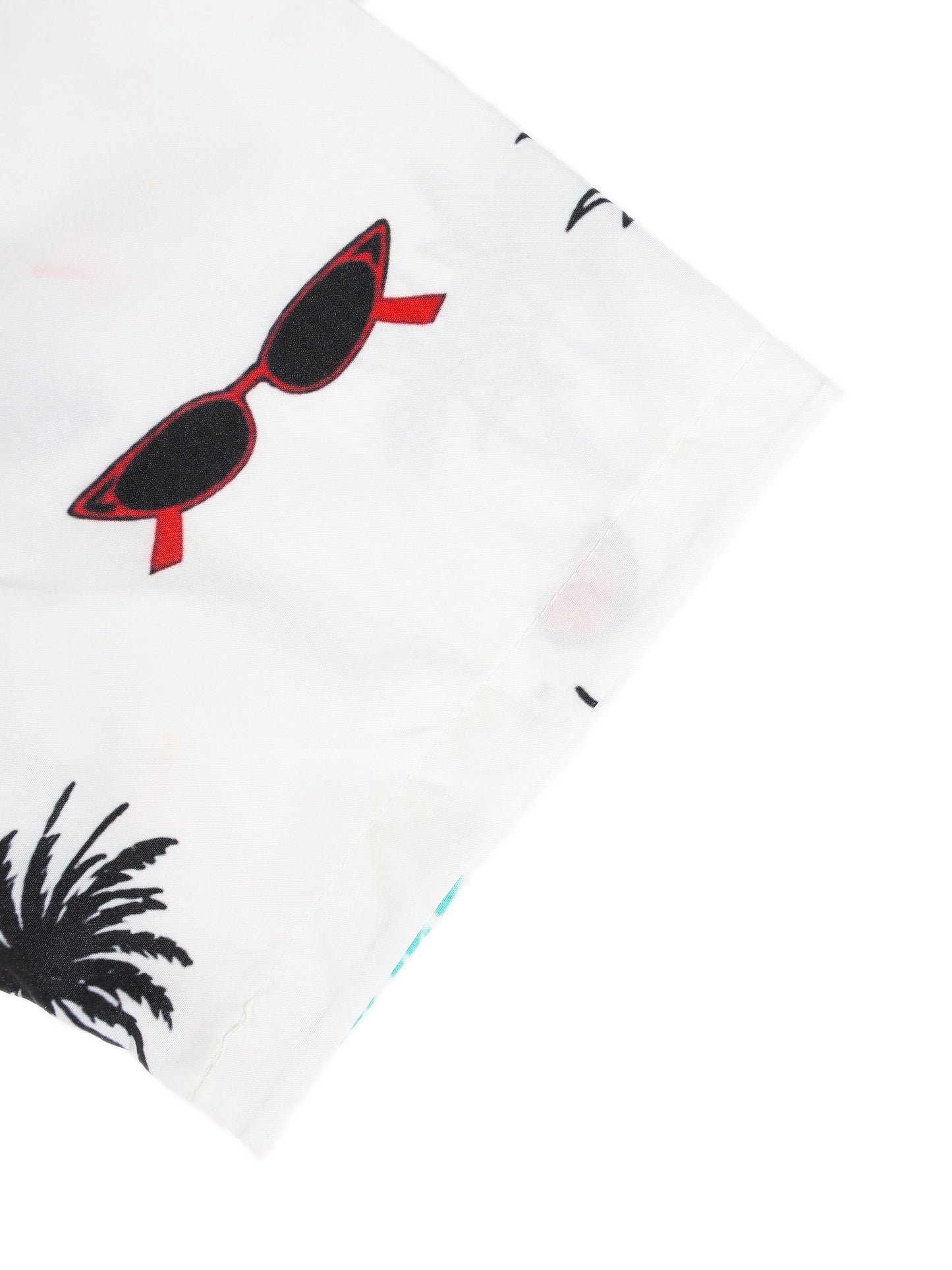 KZZ Printed top and drawstring shorts