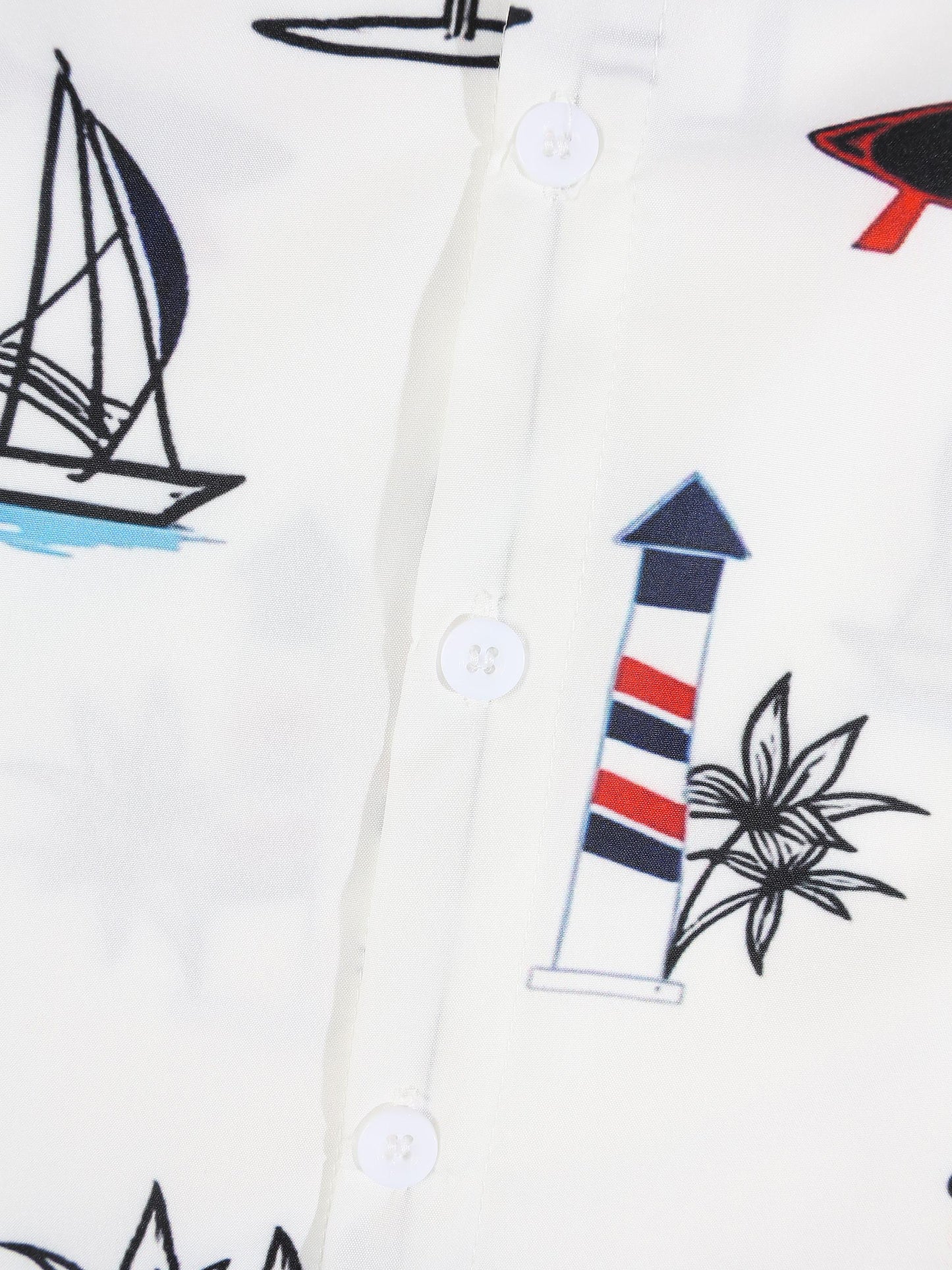 KZZ Printed top and drawstring shorts