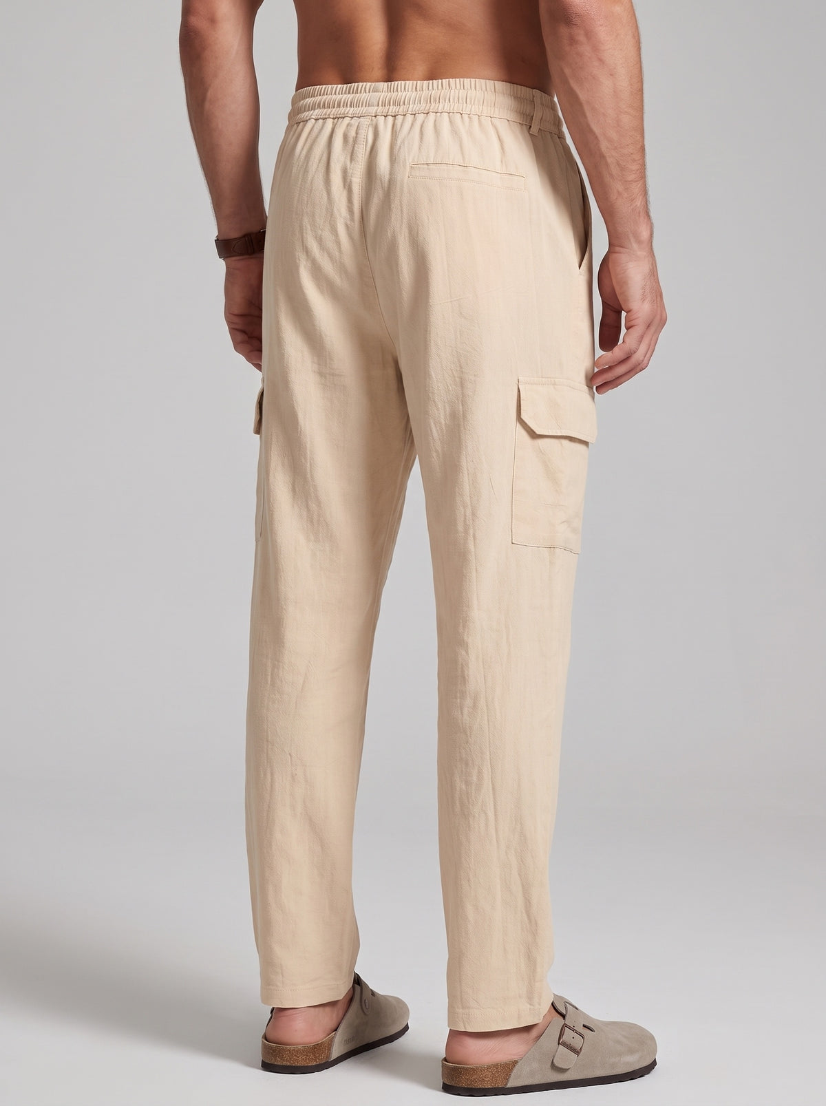 KZZ Men's Drawstring Cargo Pants