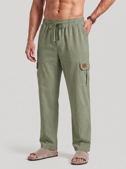 KZZ Men's Drawstring Cargo Pants