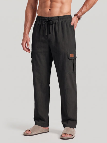 KZZ Men's Drawstring Cargo Pants