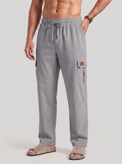 KZZ Men's Drawstring Cargo Pants