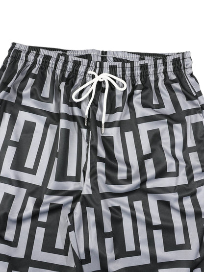 KZZ Men's Tropical-Style Casual Summer Set