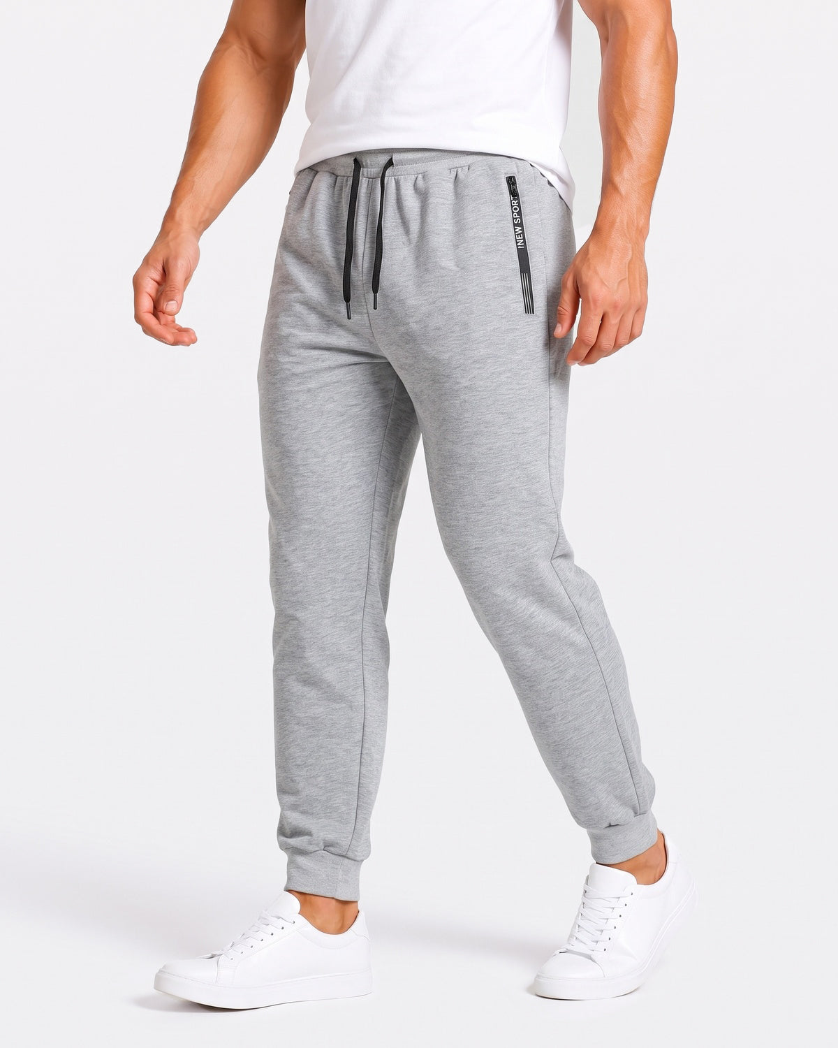 KZZ Men's Thick Warm Lined Sports Pants
