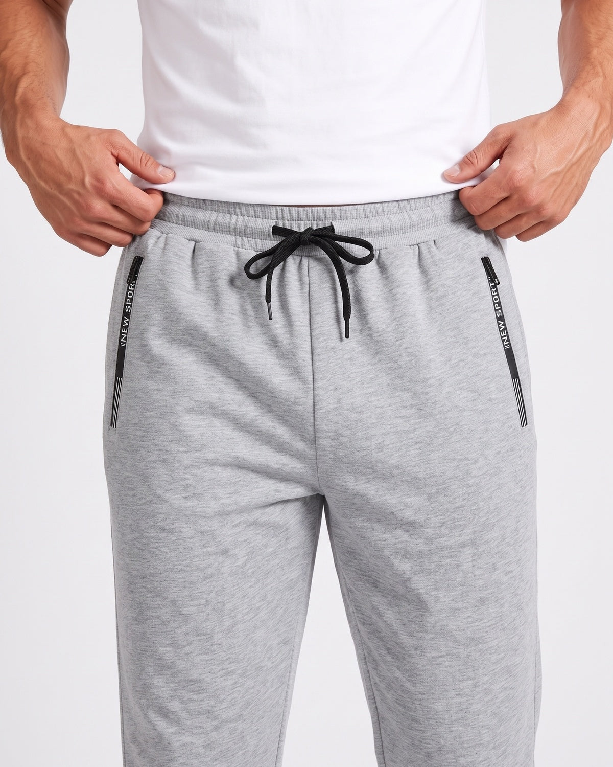 KZZ Men's Thick Warm Lined Sports Pants