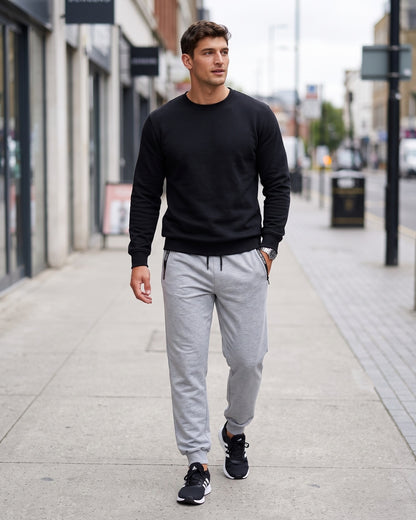 KZZ Men's Thick Warm Lined Sports Pants