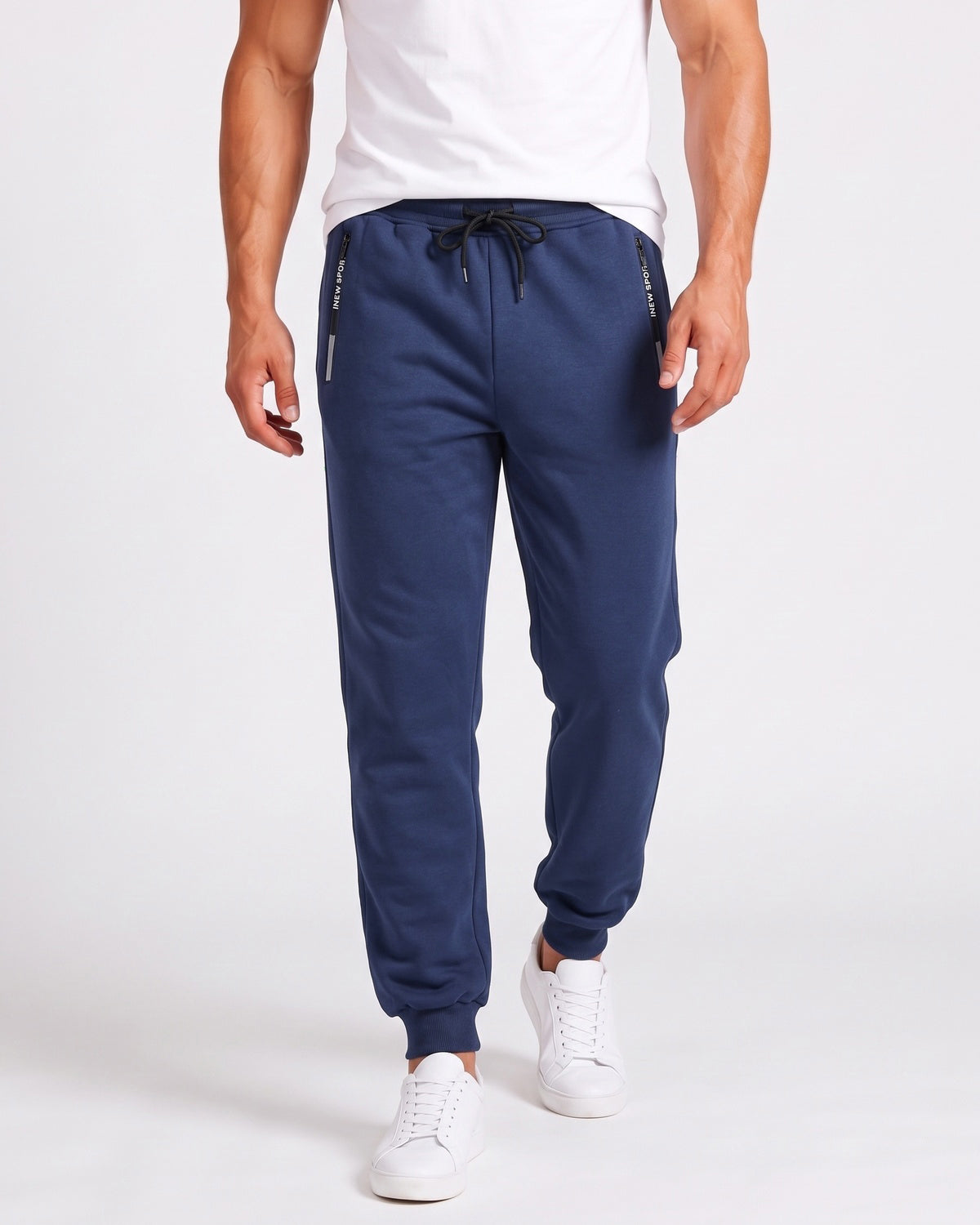 KZZ Men's Thick Warm Lined Sports Pants