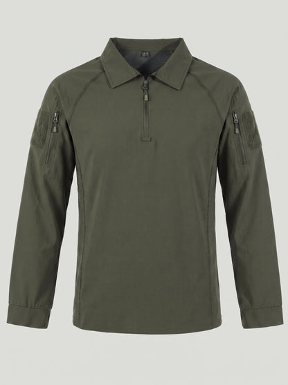 KZZ Men's Long-Sleeve Polo