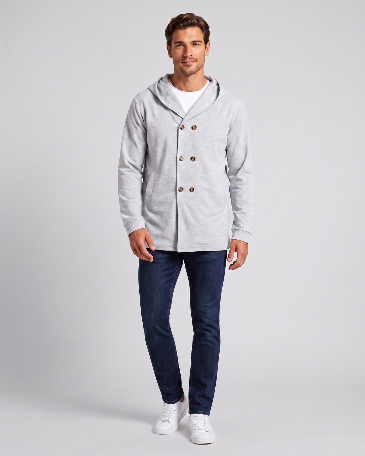 KZZ Men's Autumn Hooded Windbreaker