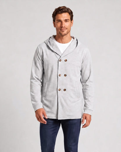 KZZ Men's Autumn Hooded Windbreaker