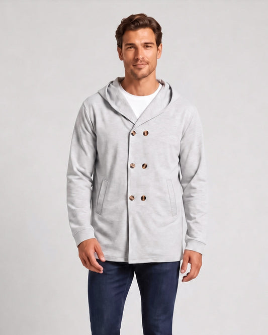 KZZ Men's Autumn Hooded Windbreaker