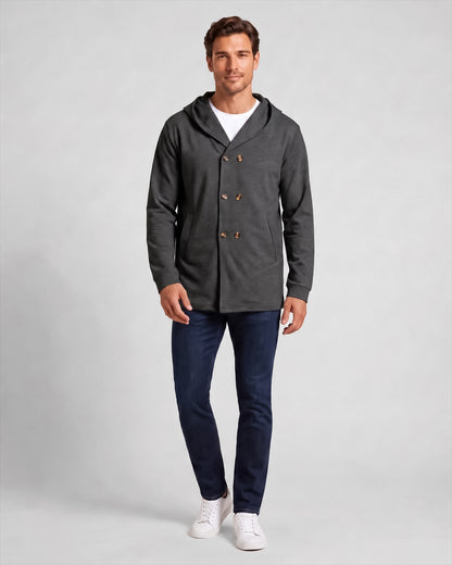 KZZ Men's Autumn Hooded Windbreaker