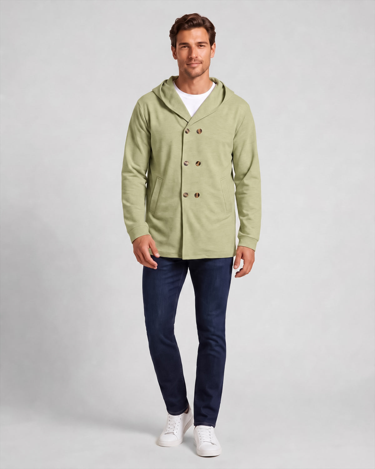 KZZ Men's Autumn Hooded Windbreaker