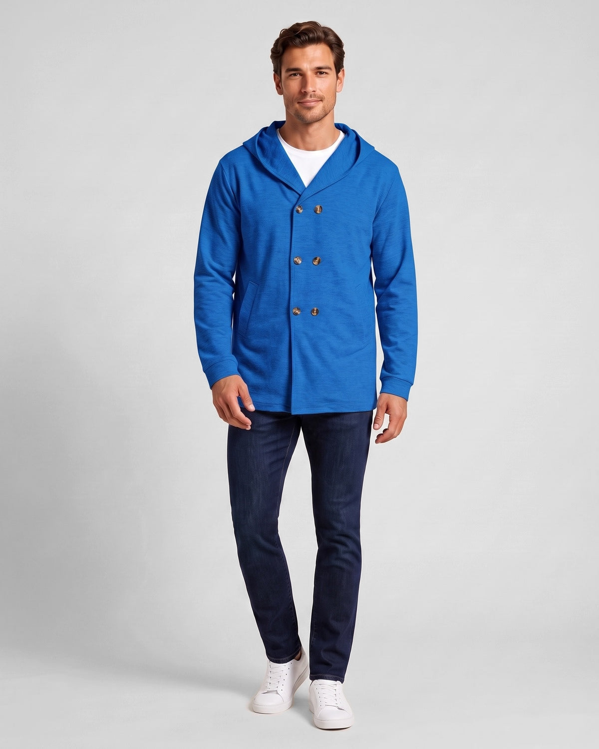 KZZ Men's Autumn Hooded Windbreaker