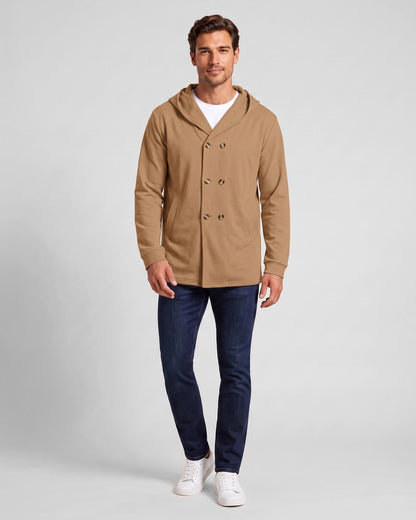 KZZ Men's Autumn Hooded Windbreaker