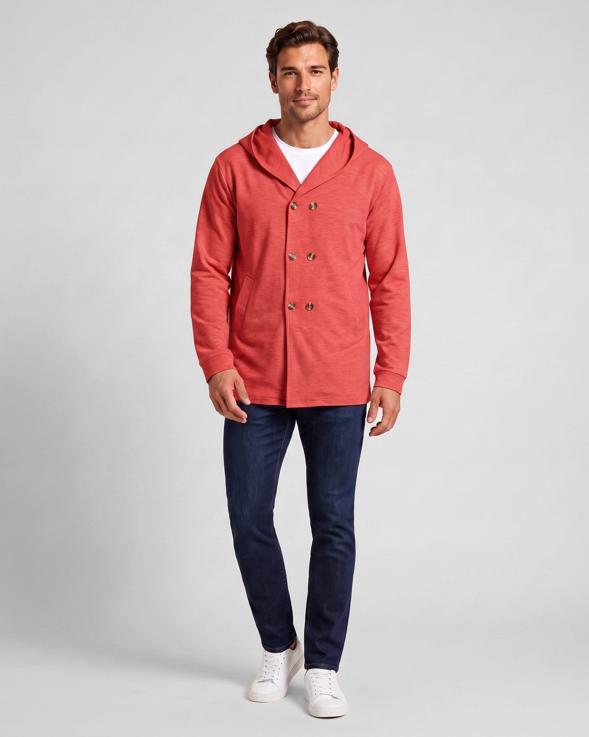 KZZ Men's Autumn Hooded Windbreaker