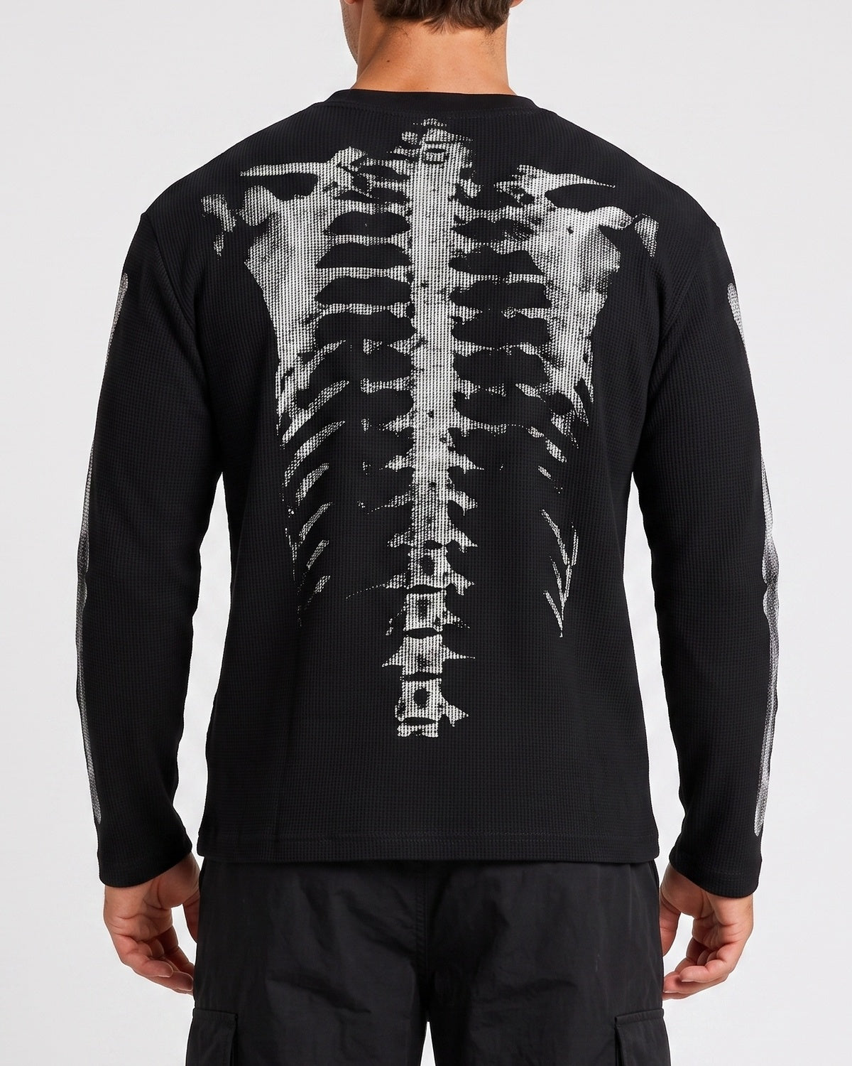 KZZ Men's Loose-fitting Knitted Warm Long-sleeved Shirt