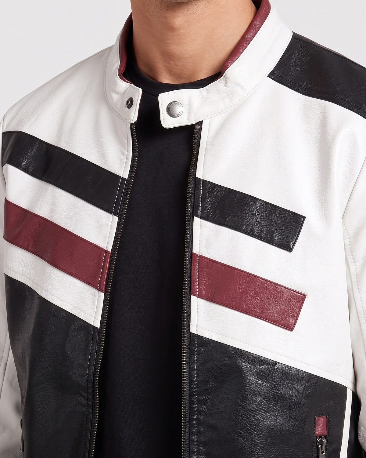 KZZ Stand-collar jacket with zippered pockets
