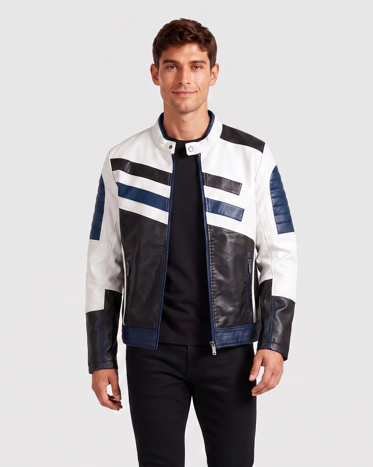 KZZ Stand-collar jacket with zippered pockets