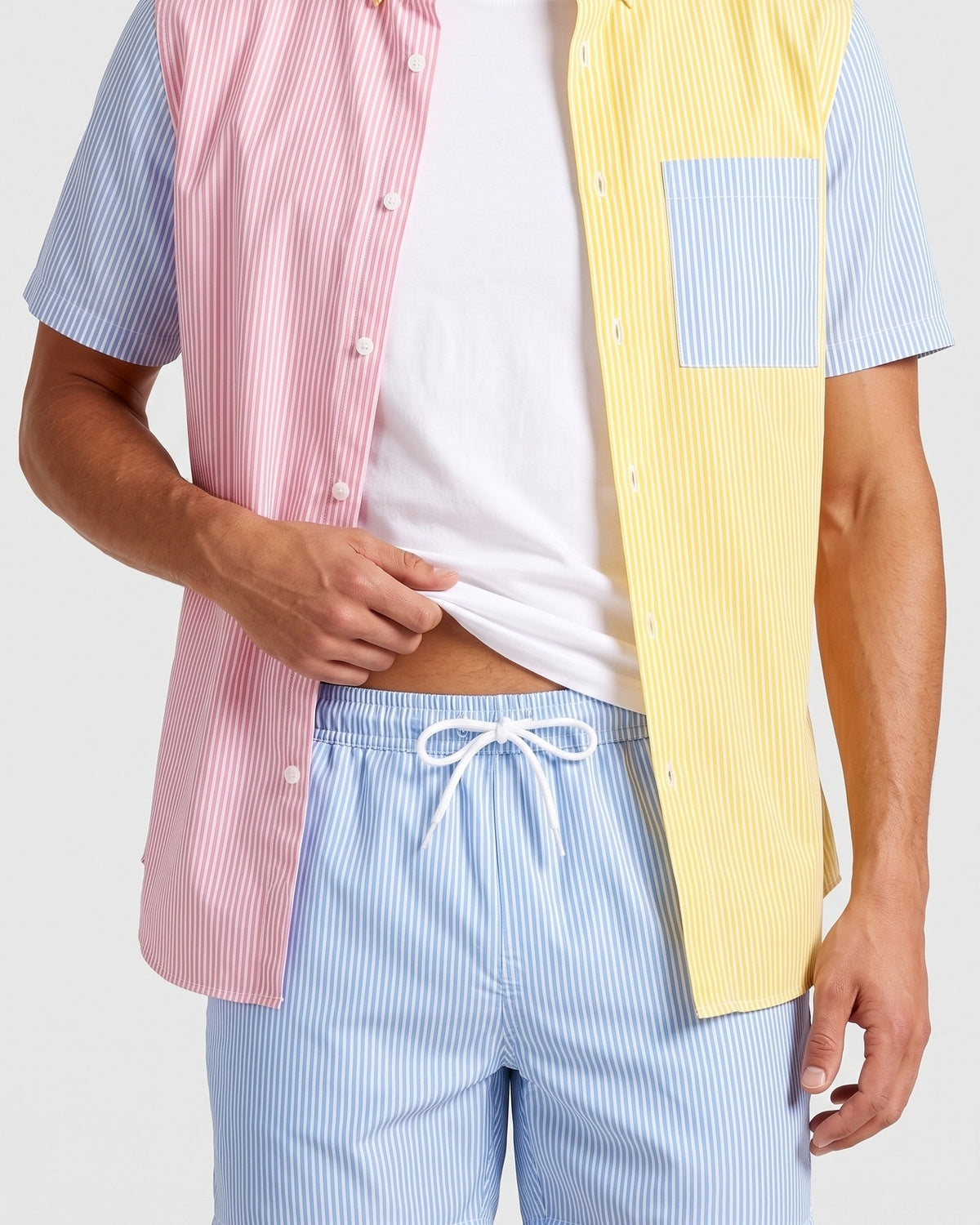 KZZ Men's Casual, Stylish, and Comfortable Two-Piece Set