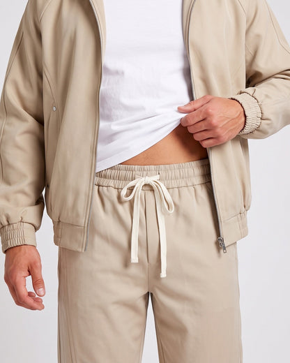KZZ Men's two-piece street casual plaid tracksuit
