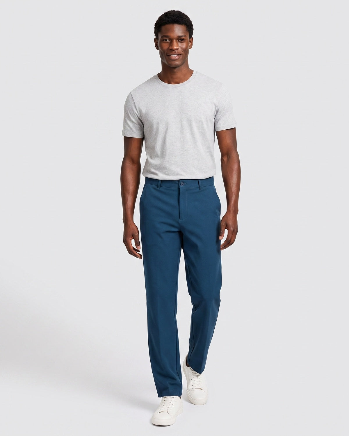 KZZ Men's slight-flare casual trousers