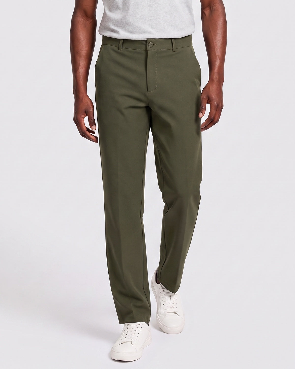 KZZ Men's slight-flare casual trousers
