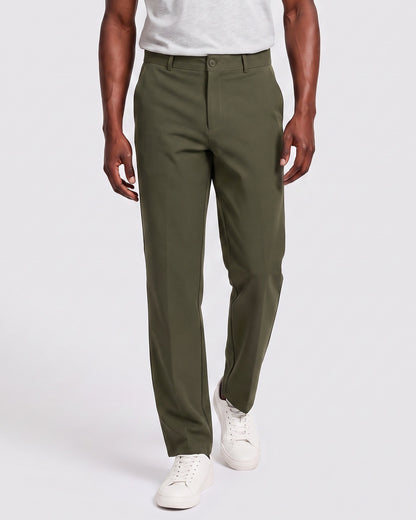KZZ Men's slight-flare casual trousers