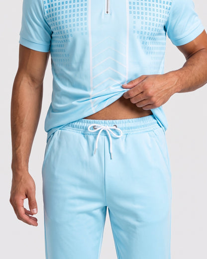 KZZ Men's Two-Piece Casual Sportswear Set