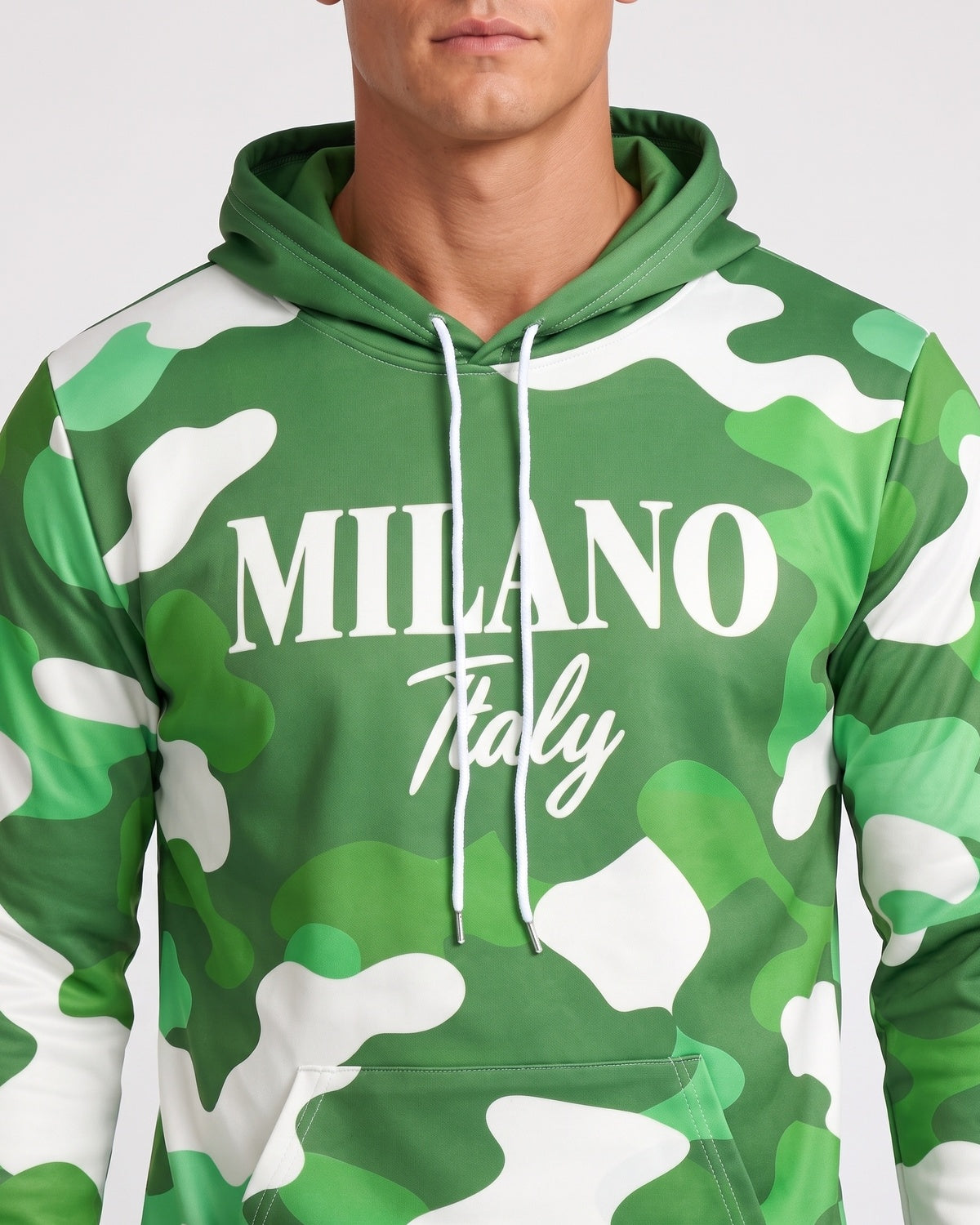 KZZ Men's Plus Size Camouflage Sports Suit