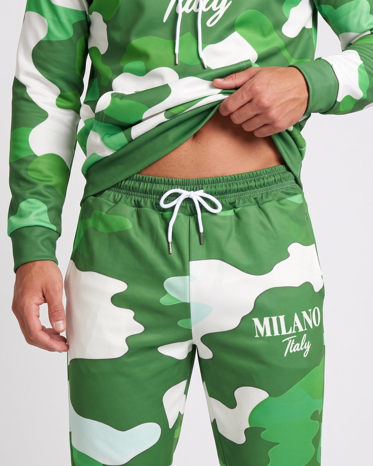 KZZ Men's Plus Size Camouflage Sports Suit