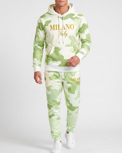 KZZ Men's Plus Size Camouflage Sports Suit