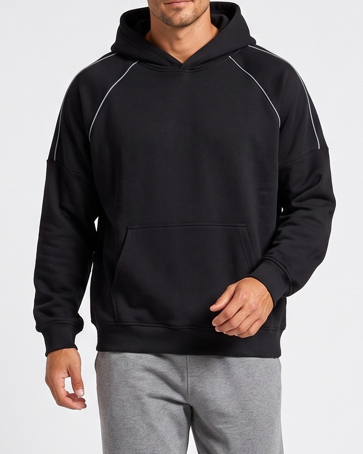 KZZ Men's Casual Outdoor Urban Street Hooded Pullover