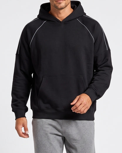 KZZ Men's Casual Outdoor Urban Street Hooded Pullover