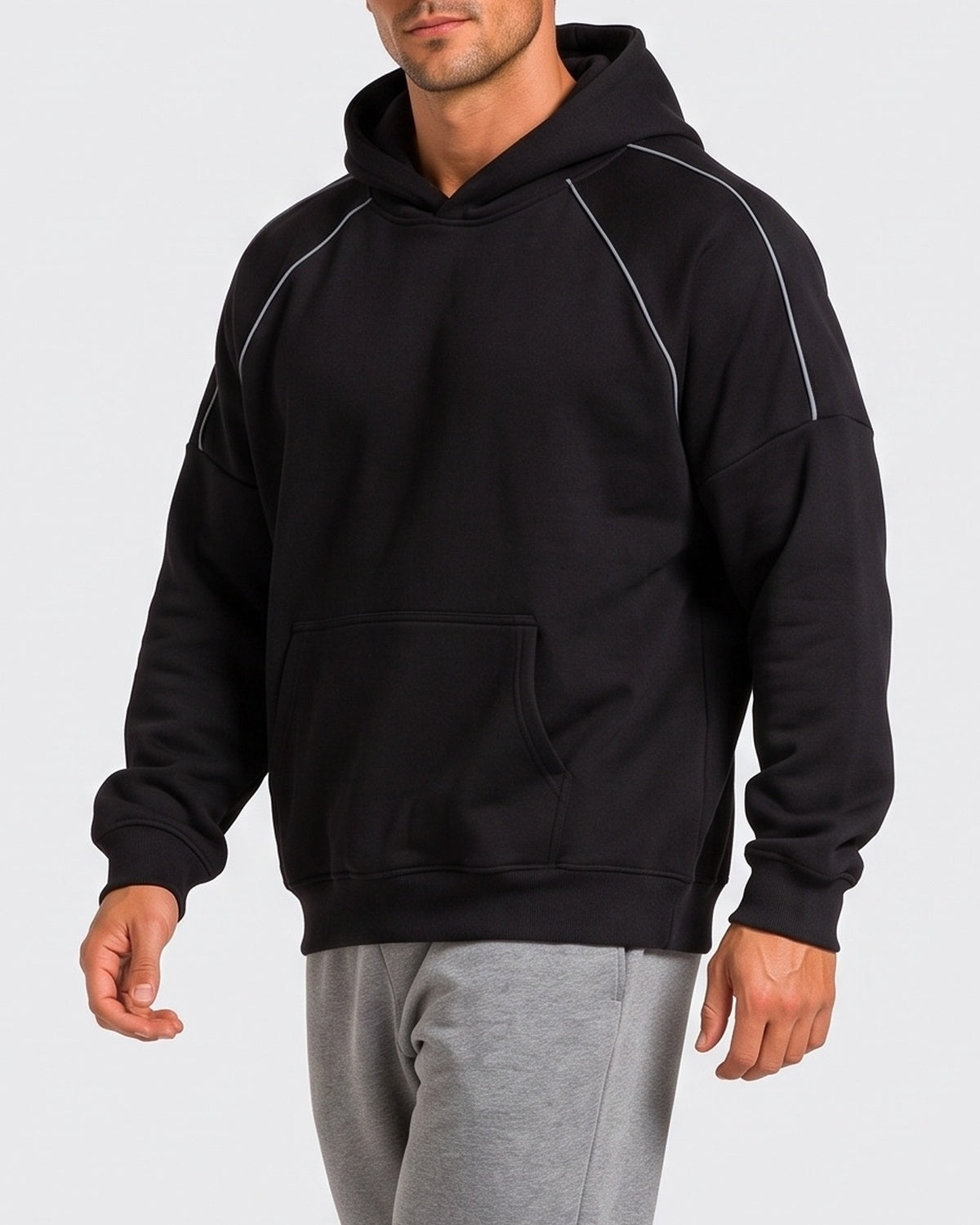 KZZ Men's Casual Outdoor Urban Street Hooded Pullover