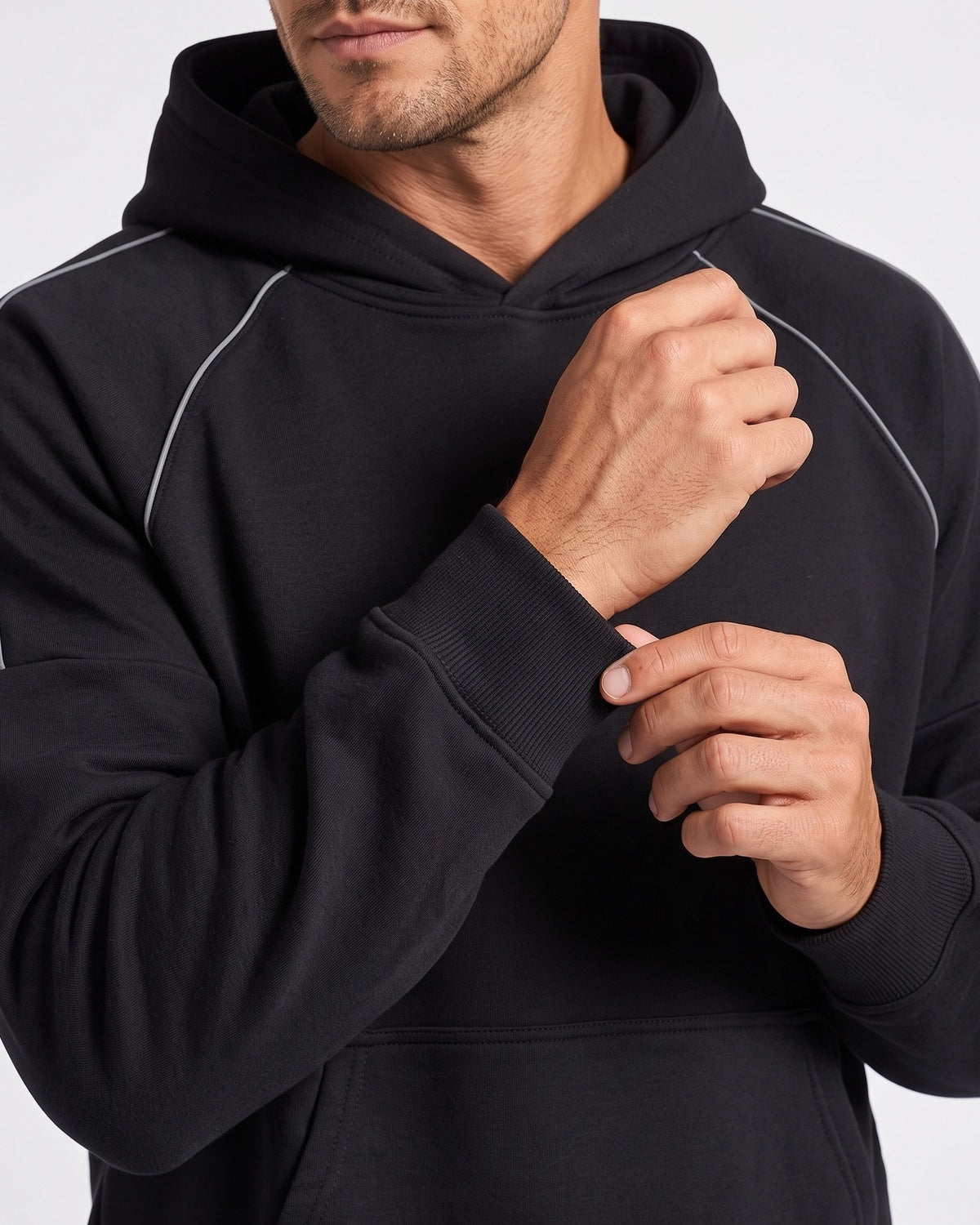 KZZ Men's Casual Outdoor Urban Street Hooded Pullover