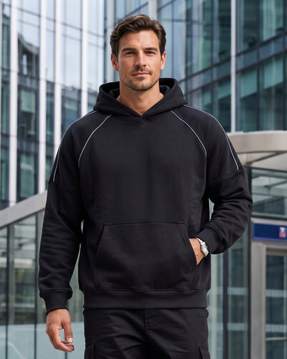 KZZ Men's Casual Outdoor Urban Street Hooded Pullover