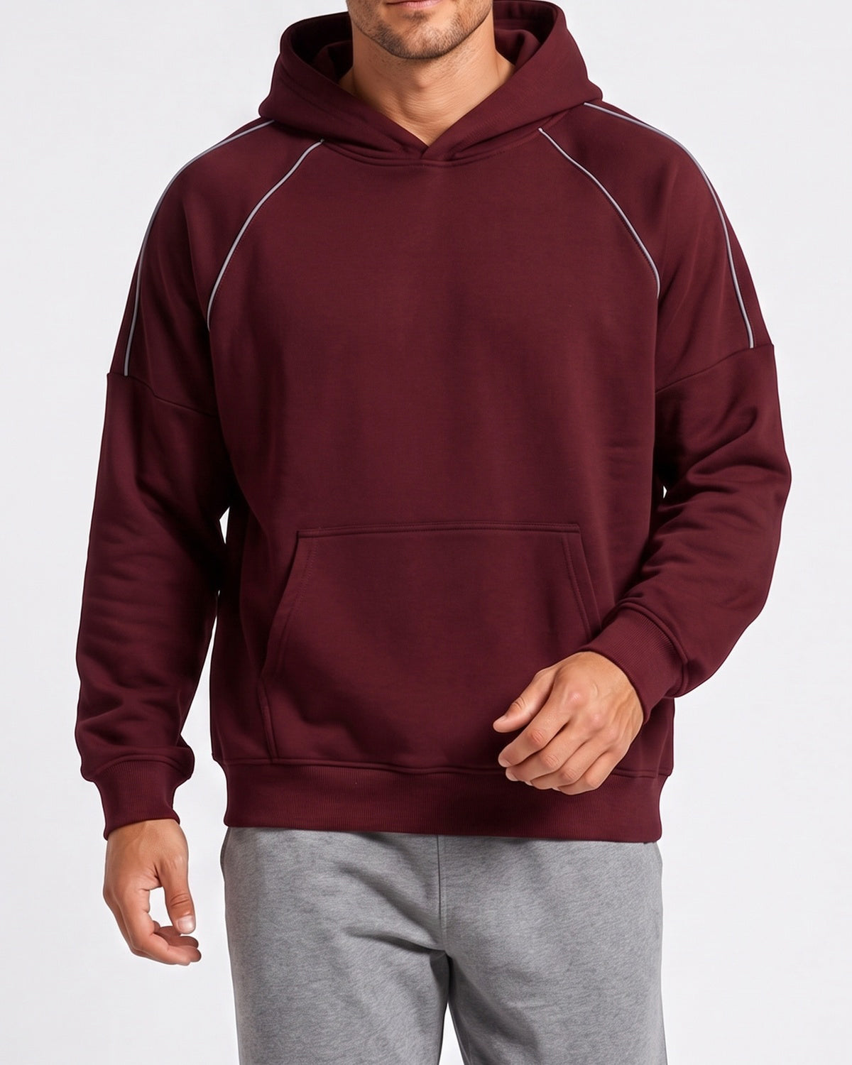 KZZ Men's Casual Outdoor Urban Street Hooded Pullover