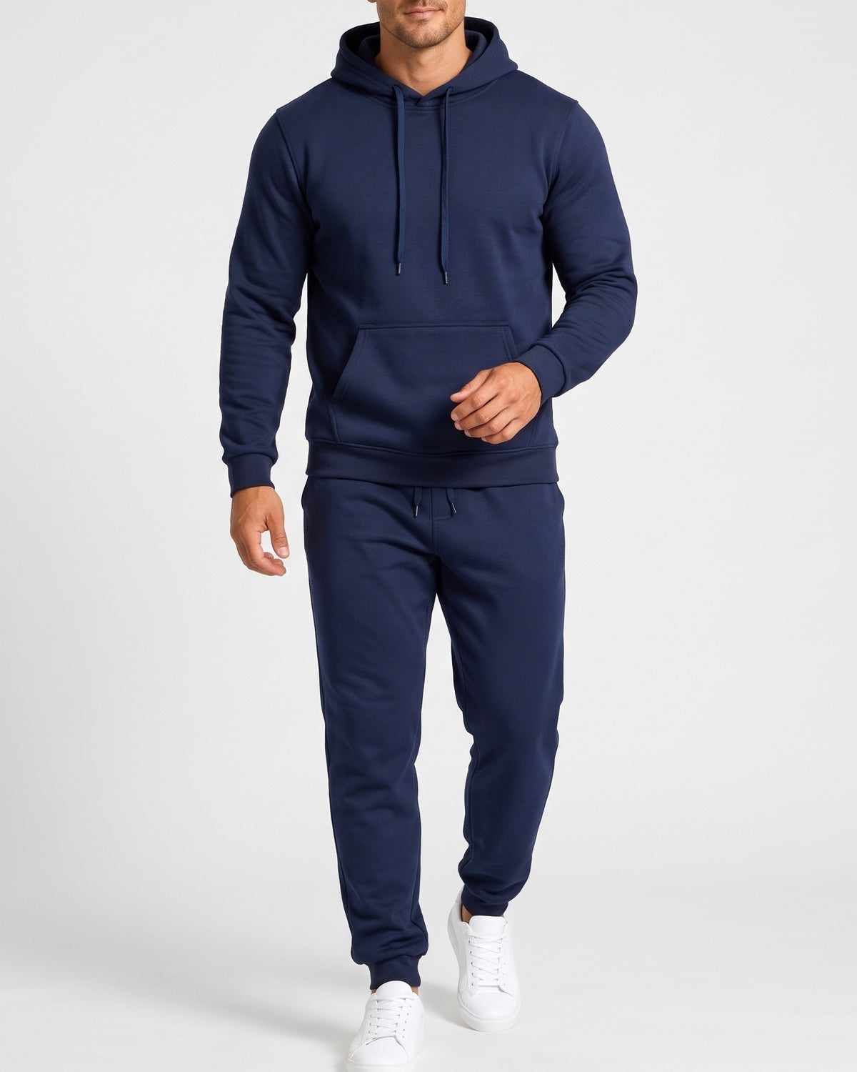 KZZ Men's Hoodie and Drawstring Sweatpants Set