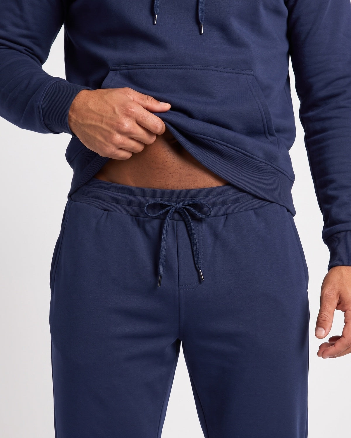 KZZ Men's Hoodie and Drawstring Sweatpants Set