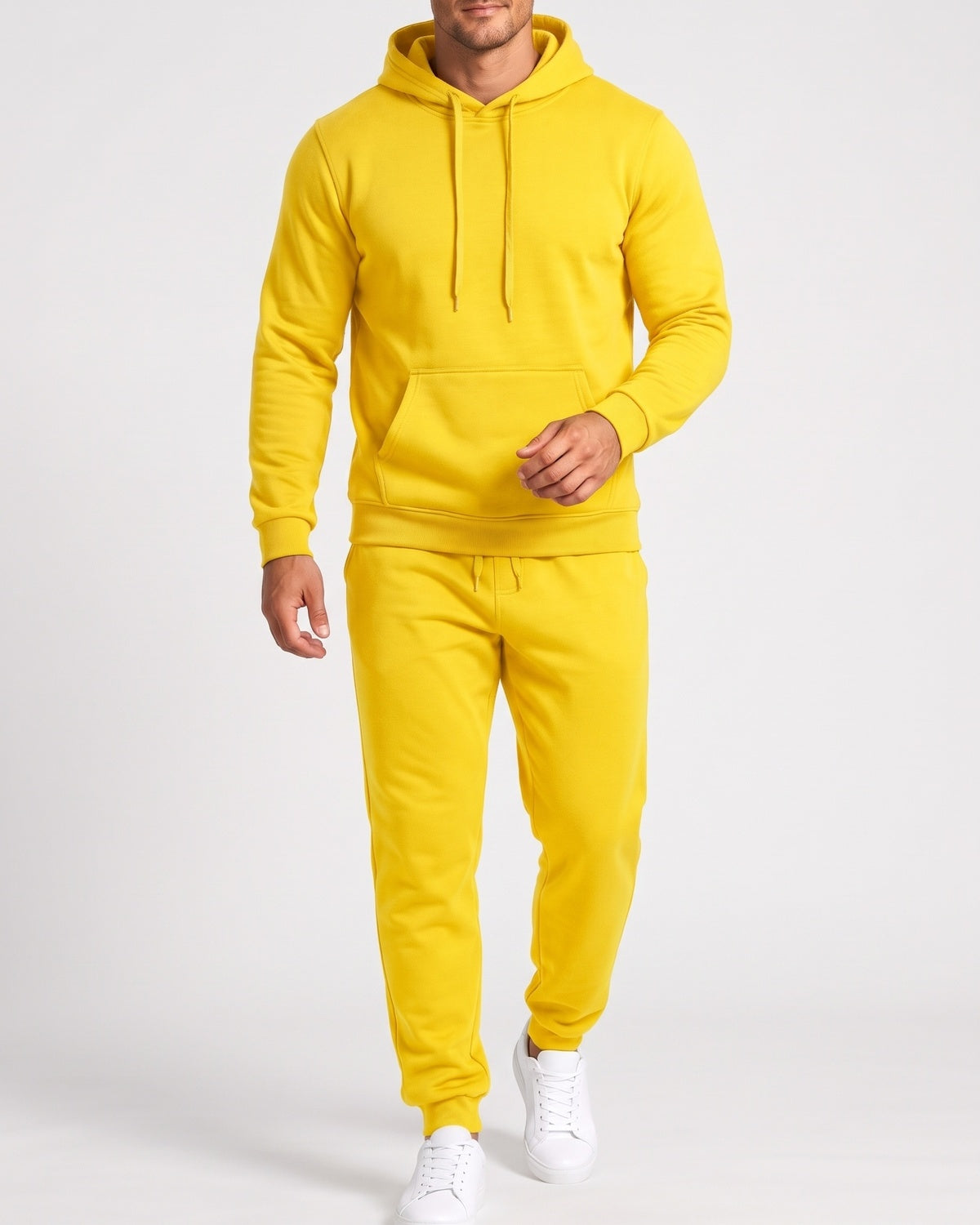 KZZ Men's Hoodie and Drawstring Sweatpants Set