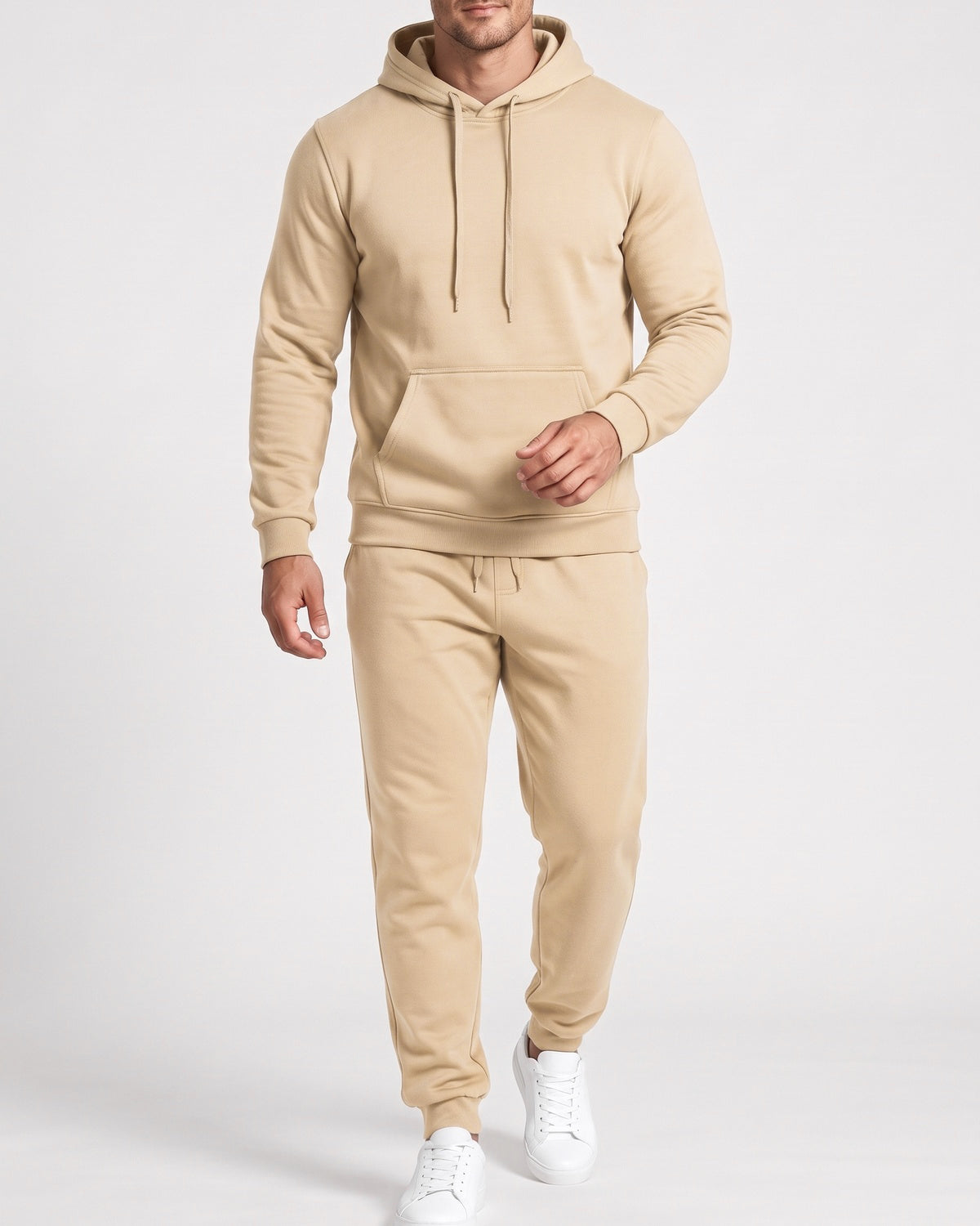 KZZ Men's Hoodie and Drawstring Sweatpants Set