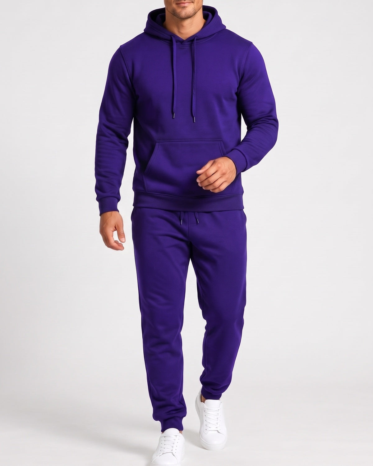KZZ Men's Hoodie and Drawstring Sweatpants Set