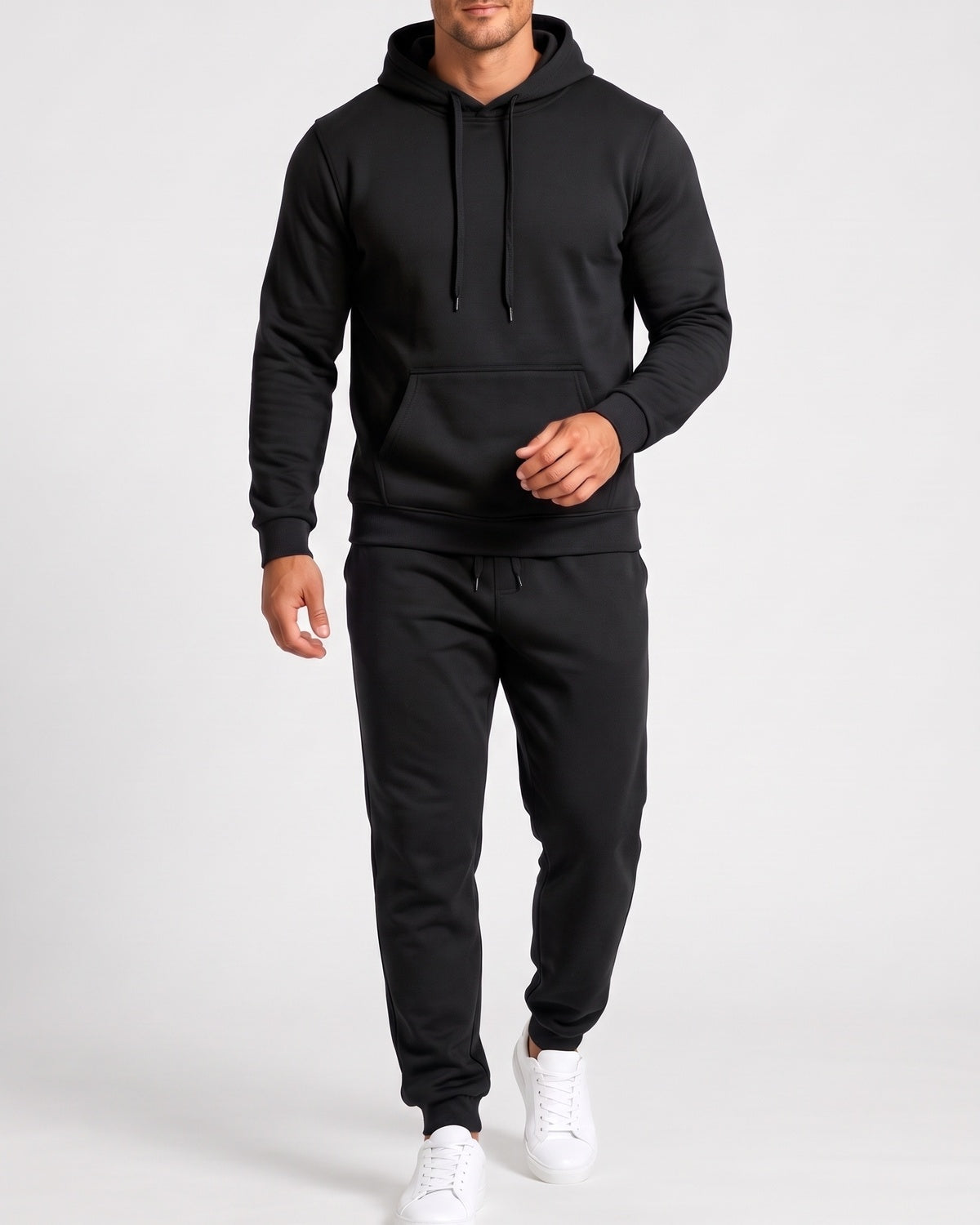 KZZ Men's Hoodie and Drawstring Sweatpants Set