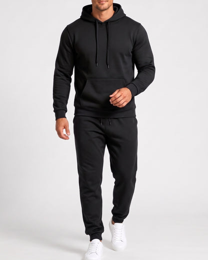 KZZ Men's Hoodie and Drawstring Sweatpants Set