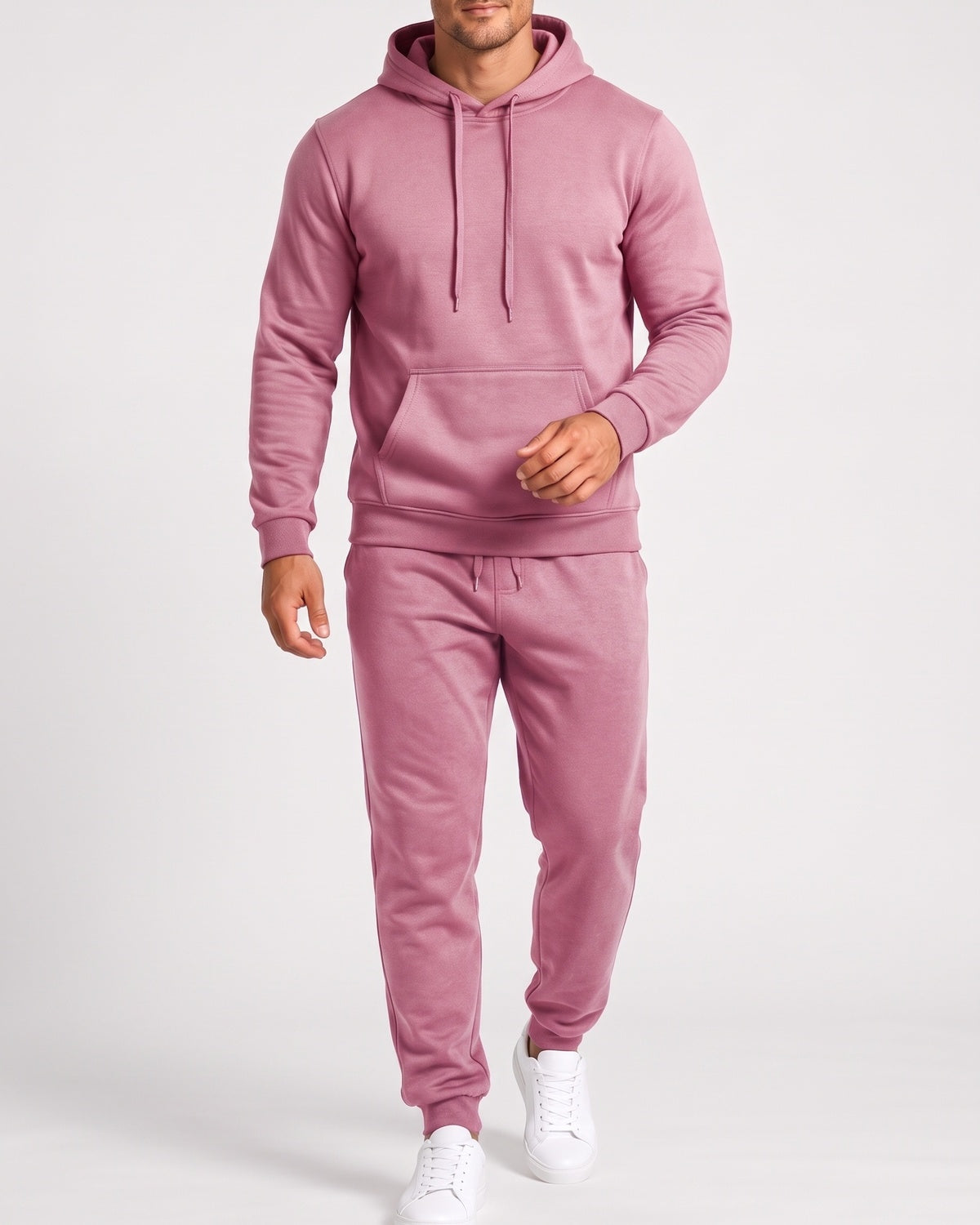 KZZ Men's Hoodie and Drawstring Sweatpants Set