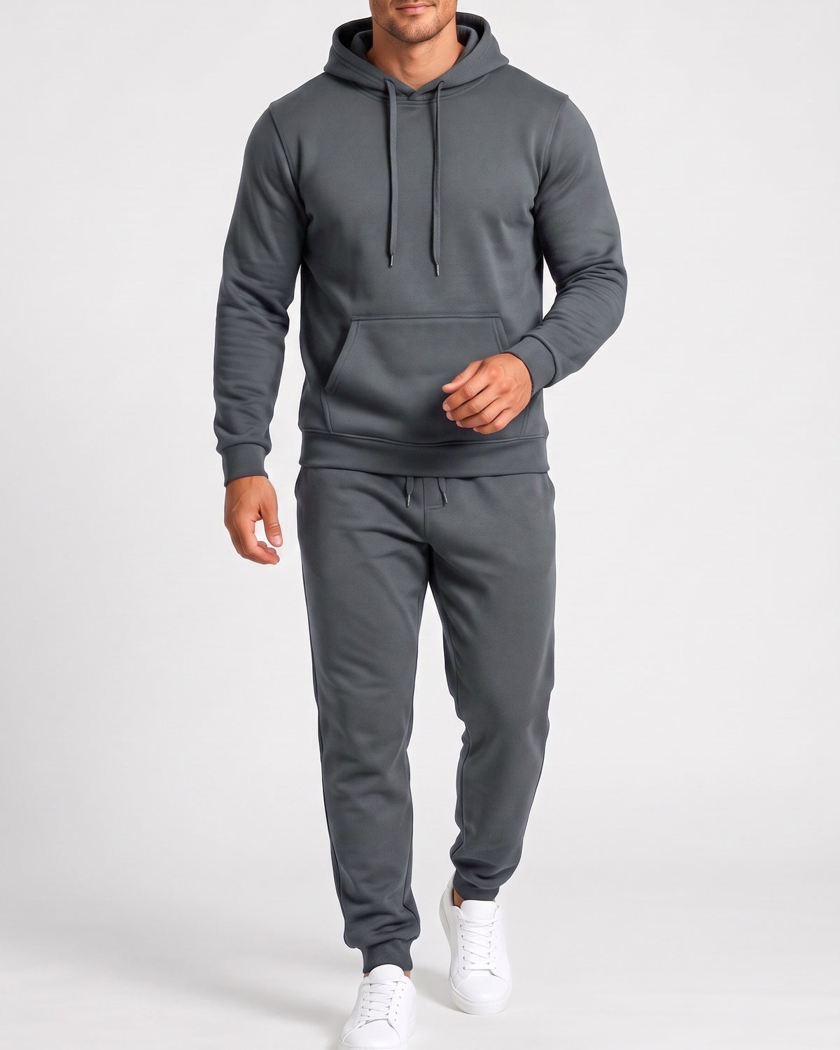 KZZ Men's Hoodie and Drawstring Sweatpants Set