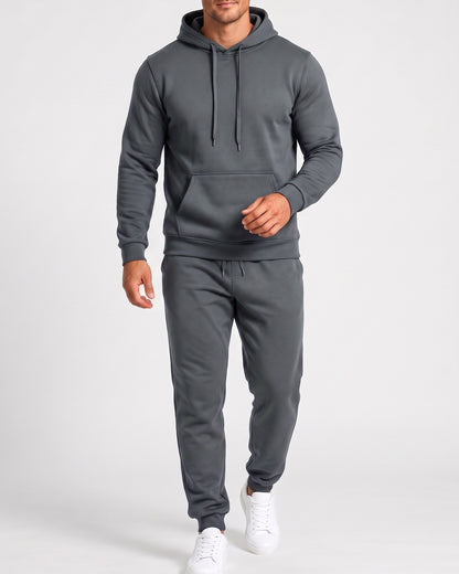 KZZ Men's Hoodie and Drawstring Sweatpants Set