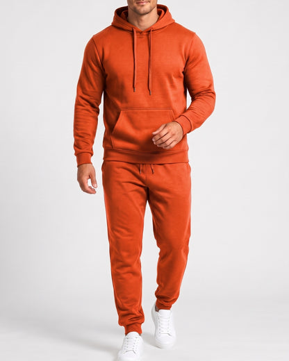 KZZ Men's Hoodie and Drawstring Sweatpants Set