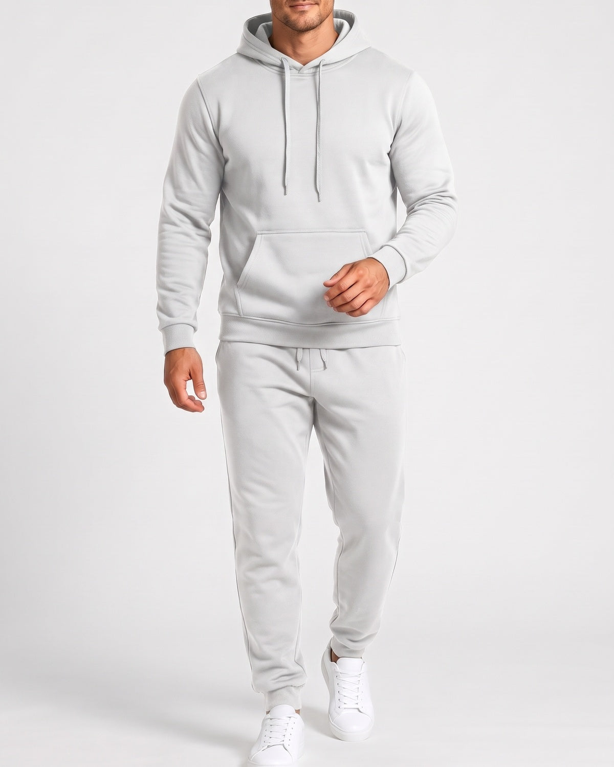 KZZ Men's Hoodie and Drawstring Sweatpants Set